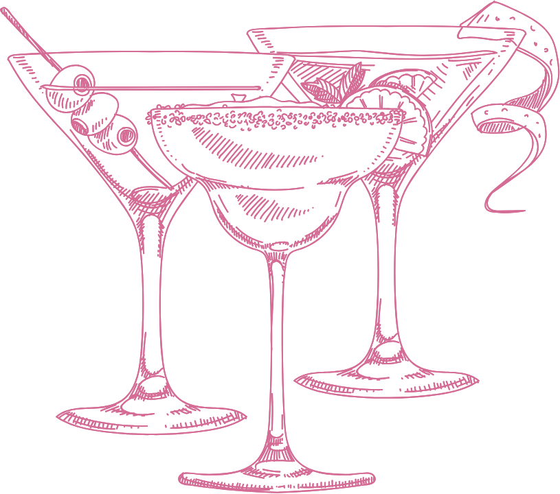 Martini Line Art